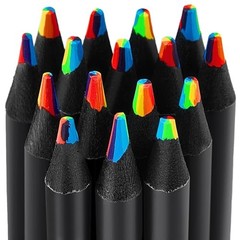 FUAOIS Stocking Stuffers for Kids Teens, 16 Rainbow Kids’ Drawing Pencils, Art