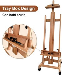Extra Large Easel 73-Inch Canvas Adjustable Storage Tray Professional H-Frame 🎨