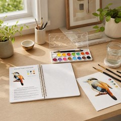 Beautiful Workbook Set for Beginners – Relaxing & Easy to Paint Water Colorin…
