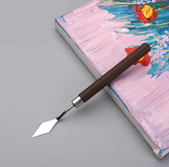 5pcs Painting Scraper Set Stainless Steel Art Knives for Oil & Watercolor – NEW