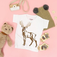 FINGERINSPIRE Deer Drawing Painting Stencils 11.8×11.8 inches,