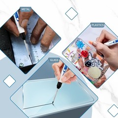 Durable 6 Color Permanent Marker Set with Waterproof Ink for Professionals
