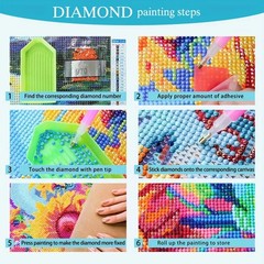 BYGFHLYW Diamond Art Painting Kits for Adults, Sea of 12×16 inches, JK556-1