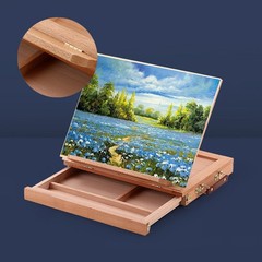 Art Supply Wood Artist Tool Box Easel Storage Drawer Painting Drawing Craft