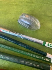 Vintage Germany Faber-Castell Tubes Pencils Sharpener Drawing Drafting Pencils