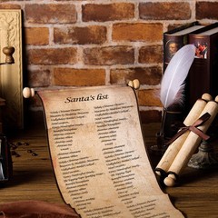2 Pack Blank Paper Scrolls Wrapped on Wood Rod for Writing, Drawing, Calligra…