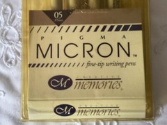 Pigma Micron Fine Tip Writing Pens Set of 4 Colors # 212-550 New Open Pk