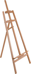 56″ High Medium A-Frame Wood Easel, Lyre Style Studio – Artists Floor Stand, Stu