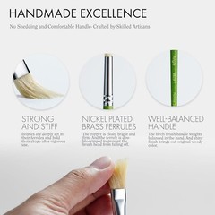 ARTIFY 15 Pcs Professional Oil Paint Brushes Set with Long and Heavy Handle
