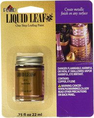 -6110.8Oz Glaze, Classic Gold 6110 :Craft Liquid One Step Leafing Paint, 0.75 Fl