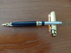 Set of Cartier Panthere 1990 Trinity Gold and Black Ballpoint Fountain G2U