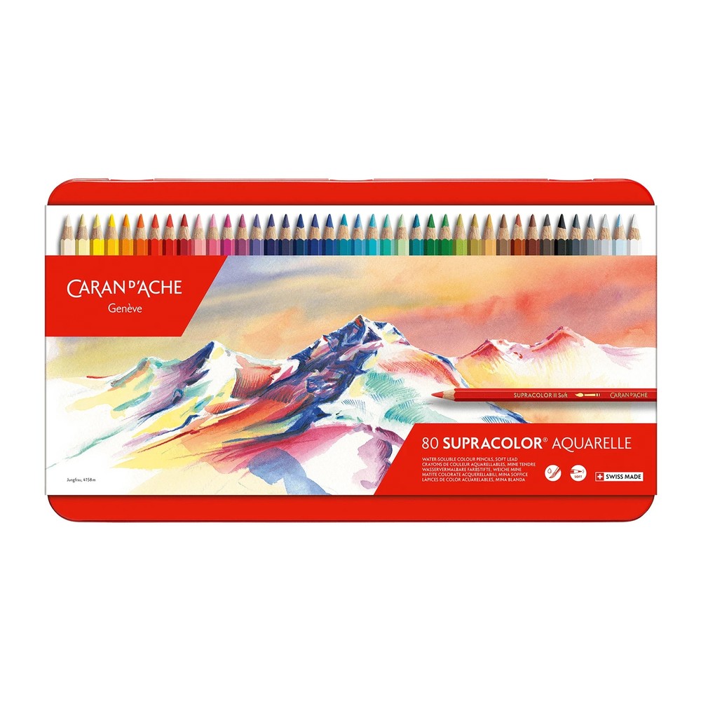 Caran D’ache Supracolor Soft Aquarelle Pencil Set of 80 3888.380