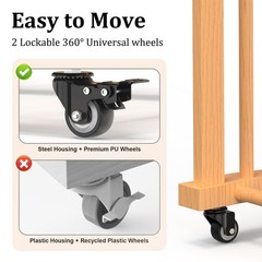 Art Storage Rack with Wheels & Handle- Beech Wood Canvas Organizer & Artwork …
