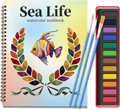 Watercolor Workbook, Large 10.3X8.3” Beginner Friendly Watercolor Painting Kit w