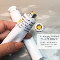 48-Pack 45ml Aluminum Paint Tubes with Easy-Crimp Caps for Custom Mixing