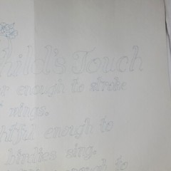 Vintage Cameo Paint By Number A Childs Touch Canvas 17×22.5 Bluebird Butterfly