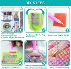 Starry Night Diamond Art Painting Kits for Adults, Full Drill Diamond Dots Paint