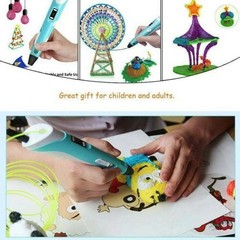 3D Printing Pen Set 3D Drawing Pen with Led Display 12 Color Filament Kid Gift