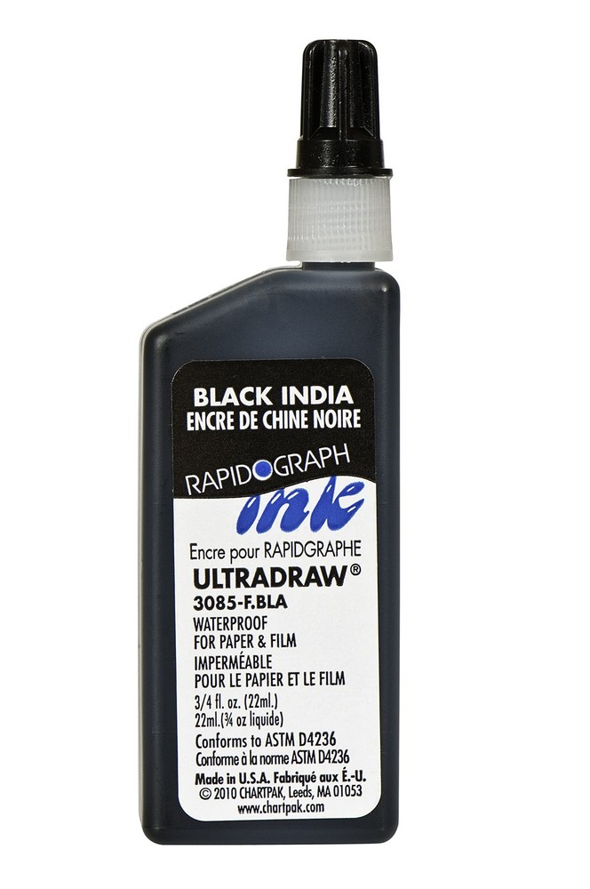 Ultradraw Pigment-Based Ink, 0.75 Ounce Bottle, Black (3085F.BLA)