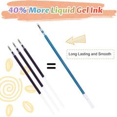 Aen Art Gel Pens for Adult Coloring Books, 30 Colors Fine Point Gel Marker Pen w