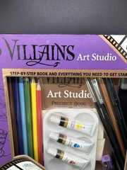 Disney Villains Art Studio Kit Everything Included & Step by Step Guide BN15