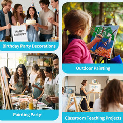 8X10 Canvas for Painting, 12 Pack Canvas Boards for Painting Primed Acid Free Bl