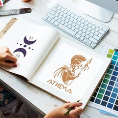 Greece Knight Stencils for Painting – 20 Pcs Greca Geometric Patterns Stencil…