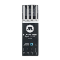 Molotow 486 Blackliner Permanent 4 Pen Set MLW486 200.486