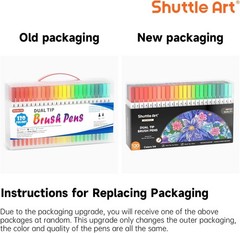 Fineliner & Brush Dual Tip Marker Set – 120 Colors