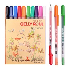 Gelly Roll Blister Card Gel Ink Pen 10-piece Set Sakura Pens Fine Point 0.6mm