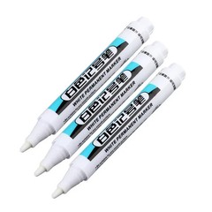 1/3PCS White Permanent Marker Pens 0.7/1.0/2.5mm Paint for Art Crafts