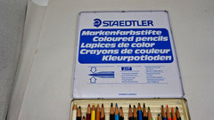 Staedtler Panorama 24 Noris Colored Pencils Vintage Tin Assorted Colors Germany