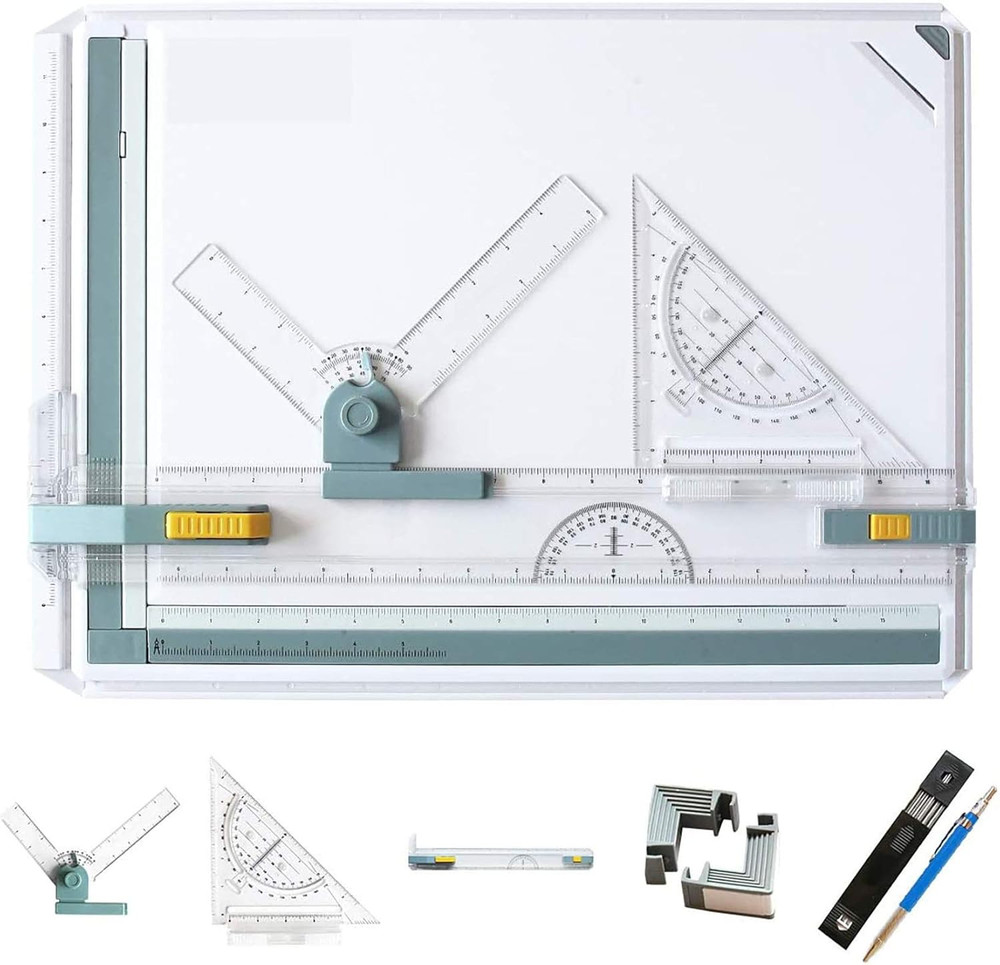 Inch A3 Drawing Board Drafting Table Multifunctional Drawing Board Table with Cl