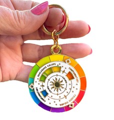 Color Wheel – Colorful Keychain – Fun Fidget – Art Supplies – Interactive Wheel