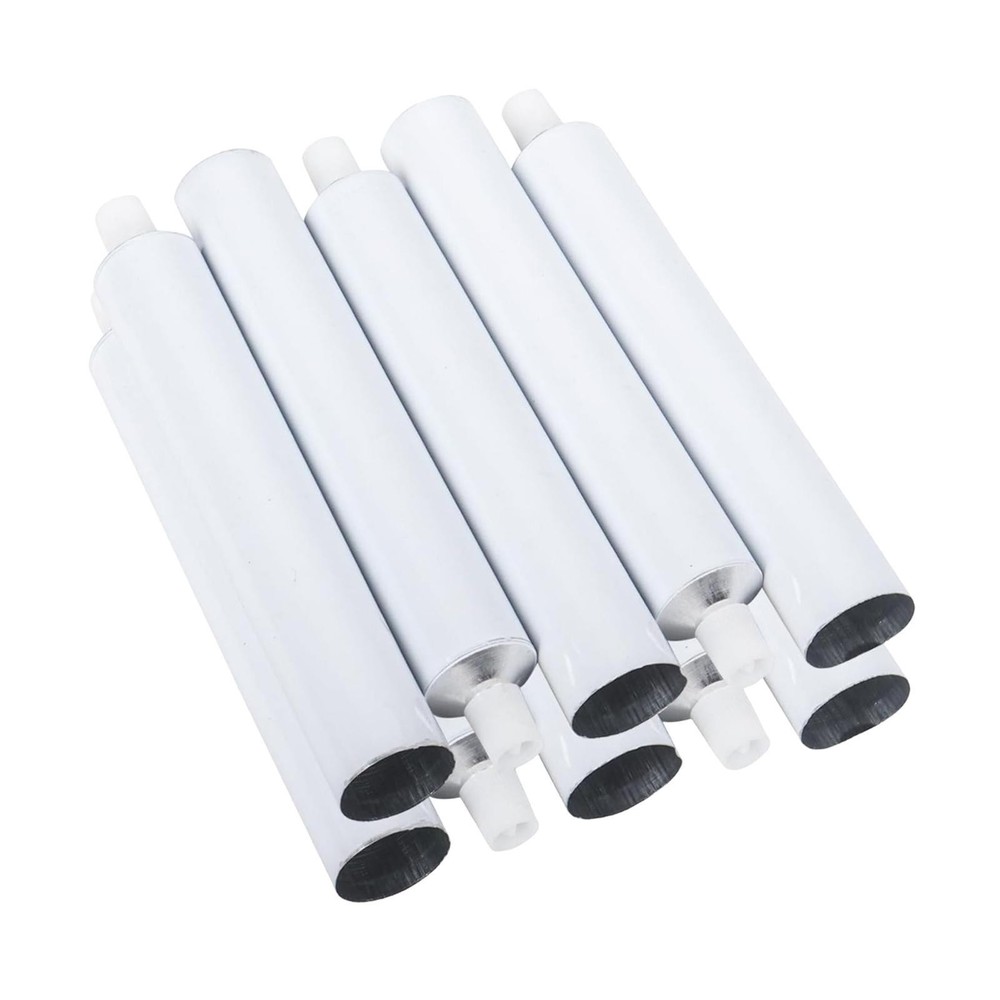 10 Pieces Empty Aluminum Tubes 10ml Travel Packing Container for Watercolors