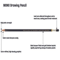 TOMBOW 51508 MONO PROFESSIONAL DRAWING PENCIL B
