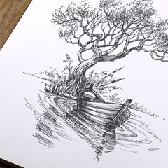 Sketchbook – Hardcover Sketch Pad, 8.5″ x 11″, Durable Book Black-A