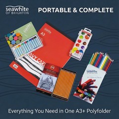 A3 Cartridge White Drawing Paper Pad – 25 Sheets – 220 GSM Heavy Weight – Ide…