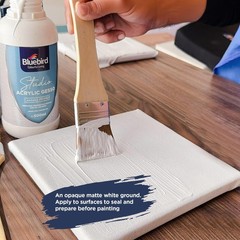 Studio Acrylic Gesso – Liquid Gesso Primer for Arylic Painting, Surface Prep