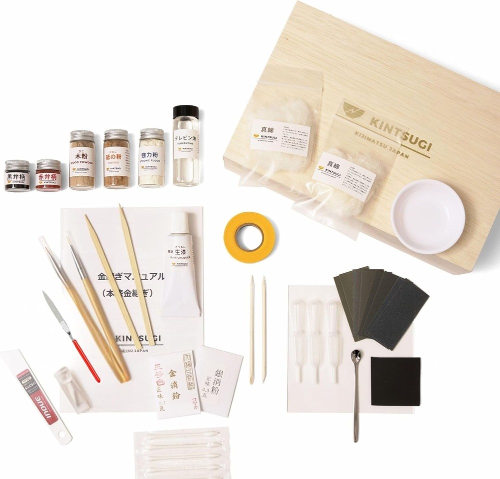 KINTSUGI Kit Repair Beginner Full Set Traditional Crafted Natural Materials New