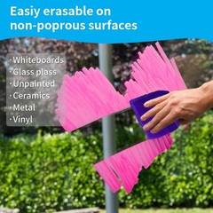 WINDOW MARKERS Washable Metallic Neon 15mm 12 Pack CHALKOLA