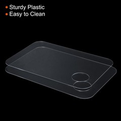 2pack Acrylic Paint Tray Palette Rectangle Pallet Painting with Thumb Hole Clear