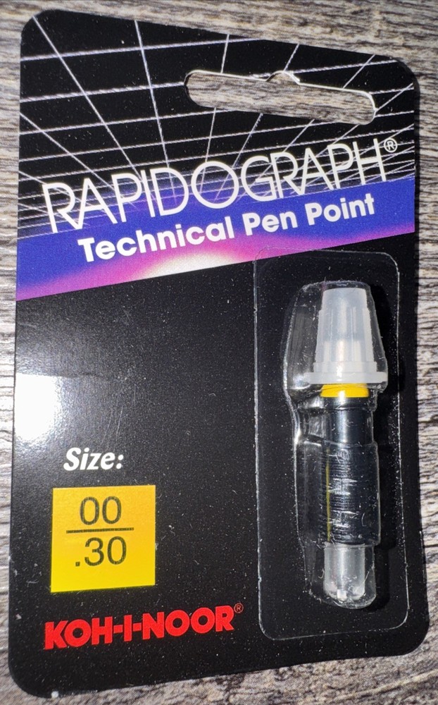 New Koh-I-Noor 72D-ZZ Rapidograph Stainless Steel Replacement Point Free SH