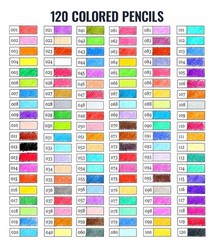 120 Pack Soft Core Oil Colored Pencils for Adult Coloring Books & Art w/Case