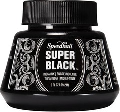 Tinta China Super Negra, 2 Onzas