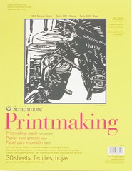 300 Series Printmaking Paper Pad, Glue Bound, 11×14 inches, 30 Sheets (120g) …