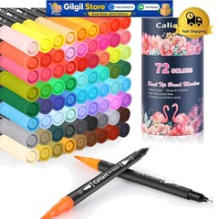 Creative 72 Colors Brush and Fine Tip Markers – Perfect for All Artistic Outlets