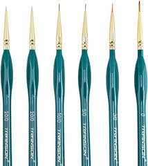 6Pcs Extra Fine Detail Brushes for Model Miniature Painting and Also Acrylic Wat