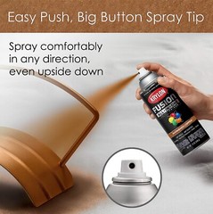 2 Pack of Krylon K02786007 Hammered Copper Fusion All-in-1 Spray Paint 12 oz.