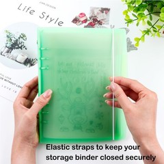 3-Pack A5 6-Ring Binder Covers – Durable Polypropylene (PP) Storage Organizer…